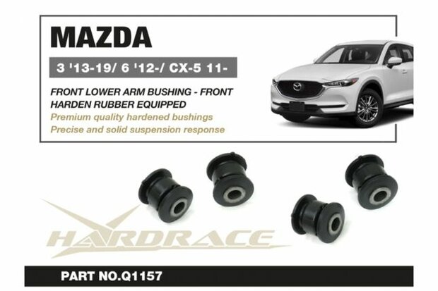 Caoutchouc de bras de suspension inf&eacute;rieur Avant Mazda 3 / AXELA, 6 / ATENZA, CX-5 Hardrace
