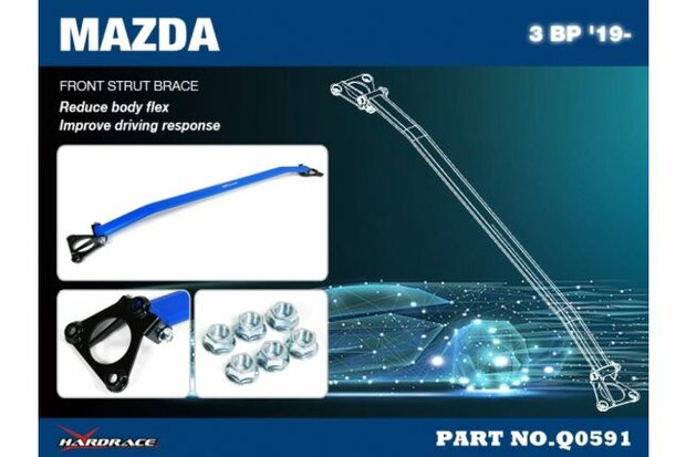 Pont de jambe de force Avant Mazda 3, CX-30 Hardrace