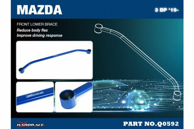 Strebe unten Vorne Mazda 3, CX-30 Hardrace
