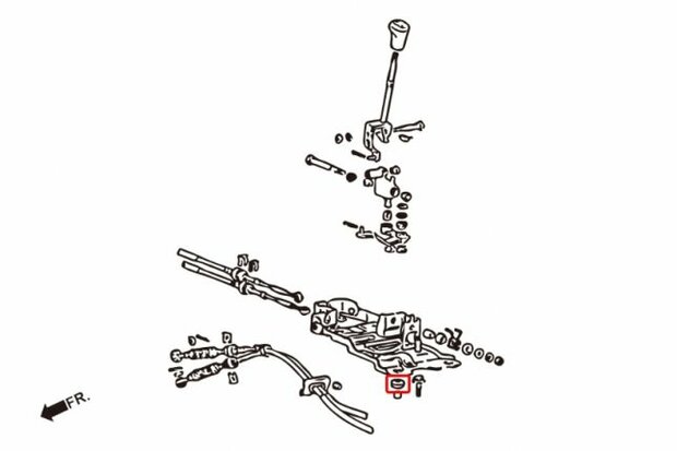 caoutchouc de changement de vitesse MITSUBISHI EVO 4-9/GALANT MR GEAR SHIFT Hardrace