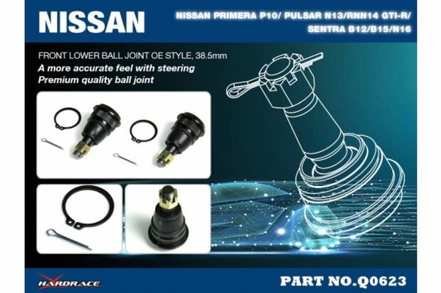 Rotule inf&eacute;rieure Avant Nissan Primera, Pulsar, Sentra Hardrace