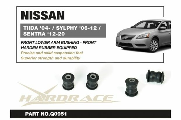 Gummi f&uuml;r den unteren Querlenker vorne Nissan Hardrace