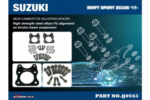 Entretoise de r&eacute;glage de carrossage/pincement arri&egrave;re Suzuki Swift Hardrace
