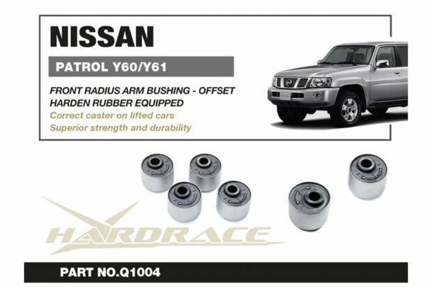 Bague de bras de suspension avant - C&ocirc;t&eacute; essieu Nissan Patrol, Toyota Land Cruiser Hardrace