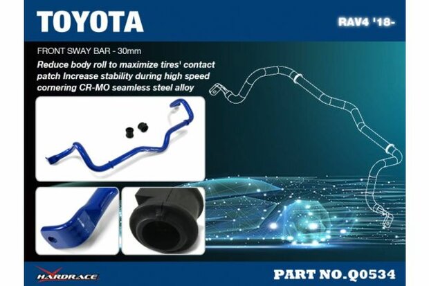 Barre stabilisatrice Avant Toyota RAV4 Hardrace