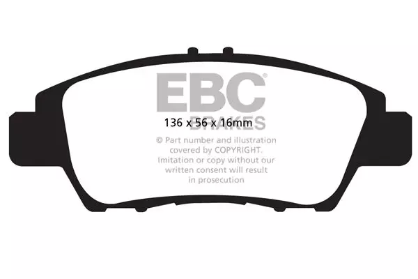 Front brake pads - Greenstuff EBC Honda CR-Z Insight Jazz