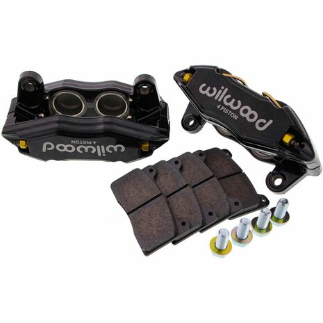 Forged DPHA Front Brake Caliper Set - Black Wilwood Honda
