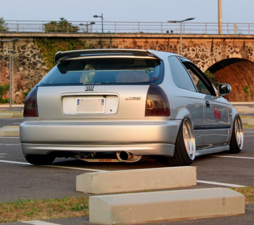 Hecksto&szlig;stangenlippe PU Type R Aerodynamics Honda Civic