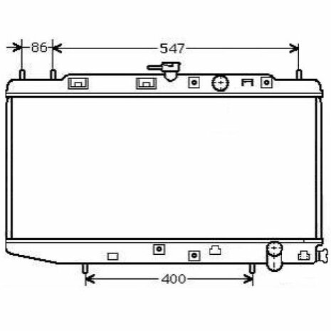 Radiator (MT) Ashuki Honda Civic CRX Shuttle D-series
