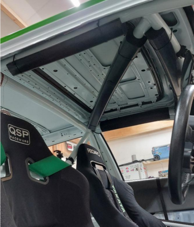 &Uuml;berrollb&uuml;gel-/&Uuml;berrollk&auml;figpolsterung FIA 45&ndash;51 mm &ndash; Schwarz QSP