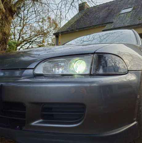 Scheinwerfer Chrom GEN1 &ndash; blaue Linse Denji Honda Civic