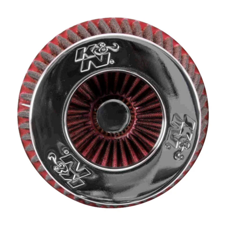 Air filter - &Oslash;3.0/3.5/4.0&#039;&#039;&#039; - red/chrome K&amp;N
