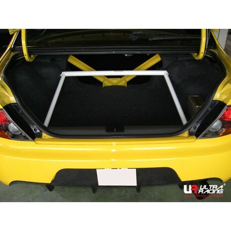 Rear Trunk Bracket 4 Points White Steel Mitsubishi Lancer Evolution Ultra Racing