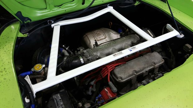 Rear Trunk Bracket 4 Points White Steel Toyota MR2 Ultra Racing