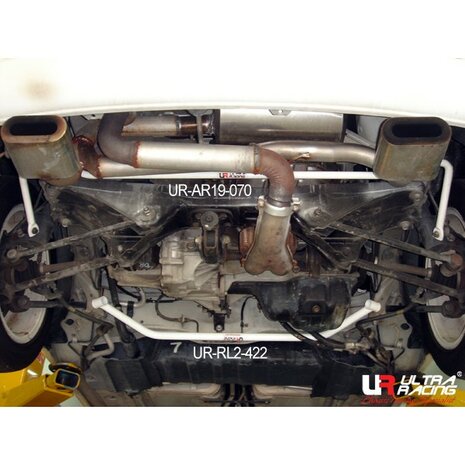 Achter Onderste Veerpootbrug 2 Points Wit Staal Toyota MR2 Ultra Racing