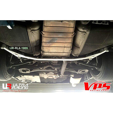 Rear Strut Brace 4 Points White Steel Infiniti Nissan Ultra Racing
