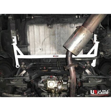 Achter Veerpootbrug 4 Points Wit Staal Mitsubishi Lancer Evolution Ultra Racing