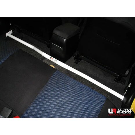 Centrale Vloer Stang 2 Points Wit Staal Mitsubishi Lancer Evolution Ultra Racing