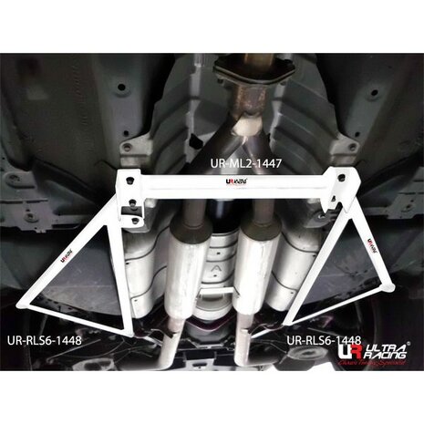 Lower Center Bracket 2 Points White Steel Infiniti Nissan Ultra Racing