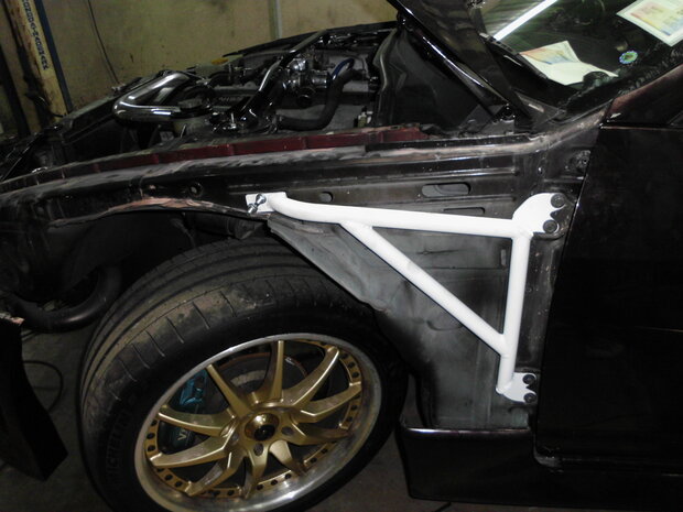 Vleugel Beugel Wit Staal Nissan Skyline Ultra Racing