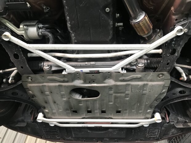 Voor H-Brace 4 Points Wit Staal Subaru Toyota Ultra Racing