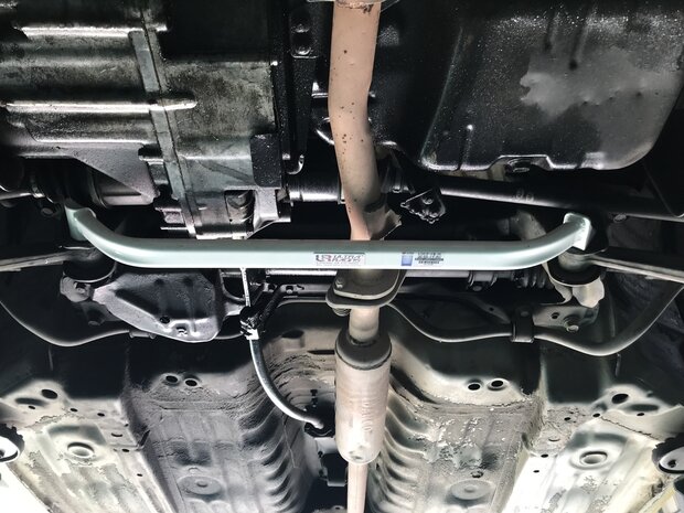 Domstrebe vorne unten Stahl Wei&szlig; Honda Civic CRX Ultra Racing