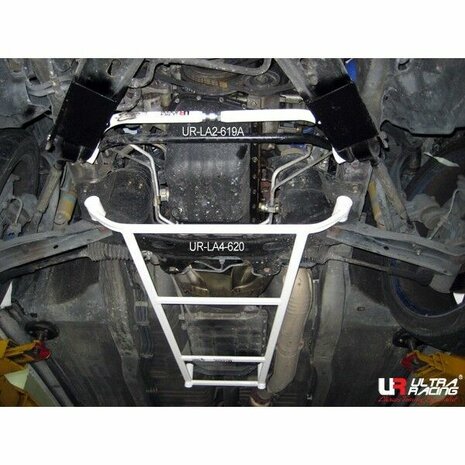 Voor Onderste Veerpootbrug Wit Staal Nissan Skyline Ultra Racing