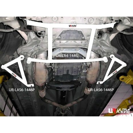 Voor Side Bars 3 Points Wit Staal Infiniti Nissan Ultra Racing