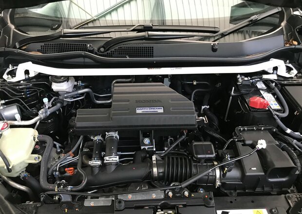 Vorne Domstrebe 2 Punkte Wei&szlig; Stahl Honda CR-V Ultra Racing