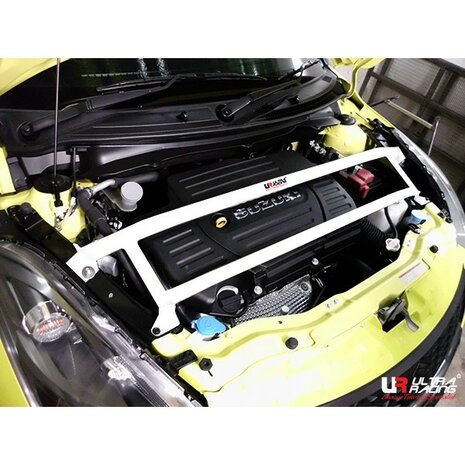 Vorne Domstrebe 4 Punkte Wei&szlig; Stahl Suzuki Swift Ultra Racing