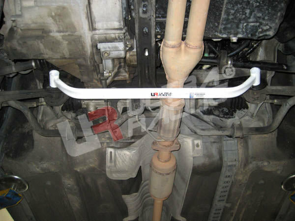 Barre de renfort inf&eacute;rieure avant 2 points en acier blanc Honda Accord Ultra Racing