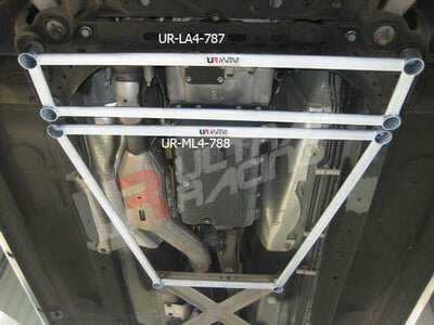 Front strut bar 4 points white steel Mazda MX-5 Ultra Racing