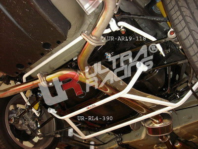 Barre de jambe de force arri&egrave;re 4 points en acier blanc Honda Accord Ultra Racing