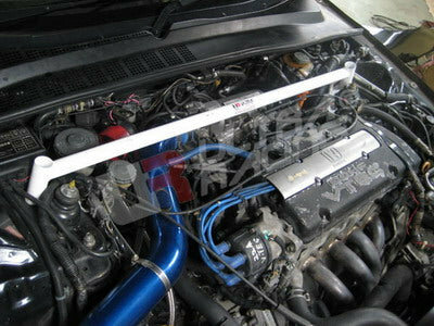 Vorne Domstrebe Wei&szlig; Stahl Honda Prelude Ultra Racing