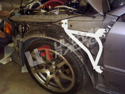 Kotfl&uuml;gelhalterung 3 Punkte Wei&szlig; Stahl Honda Accord Ultra Racing