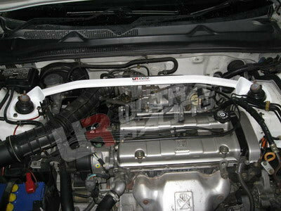 Vorne Domstrebe Wei&szlig; Stahl Honda Prelude Ultra Racing