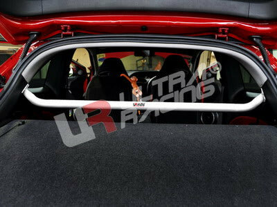 Rear Strut Brace C-Pillar White Steel Honda Civic Ultra Racing