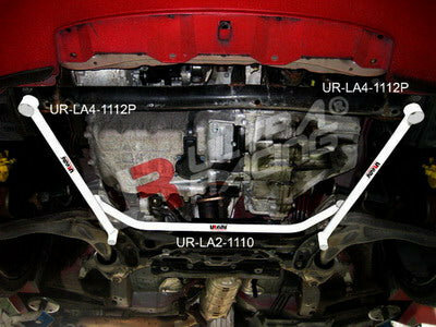 Front Side Bars 2 Points White Steel Honda Civic Ultra Racing