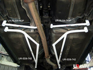 Achter Side Bars 2 Points Wit Staal Subaru Impreza Ultra Racing