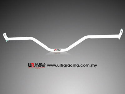 Central Floor Rod 2 Points White Steel Honda Civic Ultra Racing