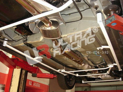 Barres lat&eacute;rales 4 points en acier blanc Honda Accord Ultra Racing