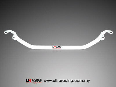 Front Strut Brace White Steel Honda Civic Ultra Racing