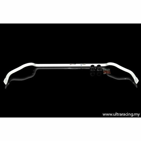 Avant barre stabilisatrice blanche 27 mm en acier Honda Civic Ultra Racing