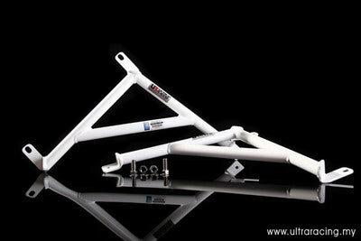 Kotfl&uuml;gelhalterung 3 Punkte Wei&szlig; Stahl Honda CR-Z Ultra Racing