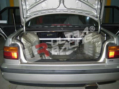 Rear Strut Brace 2 Points White Steel Honda Accord Ultra Racing