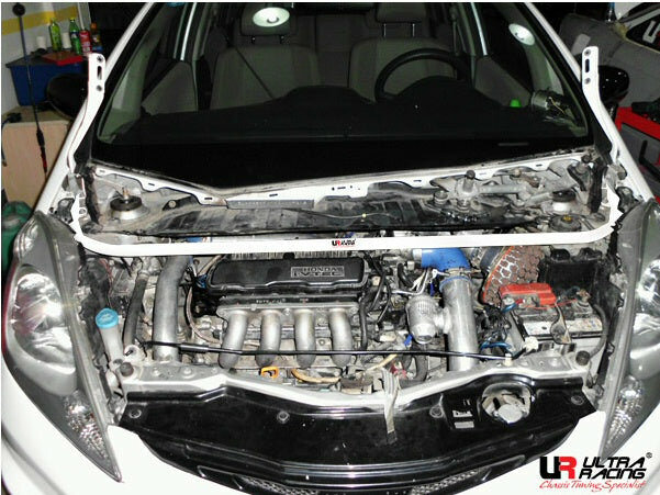Avant barre de renfort en acier blanc Honda Jazz Ultra Racing