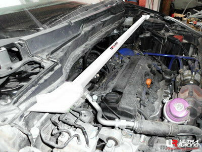 Vorne Domstrebe 2 Punkte Wei&szlig; Stahl Honda CR-V Ultra Racing