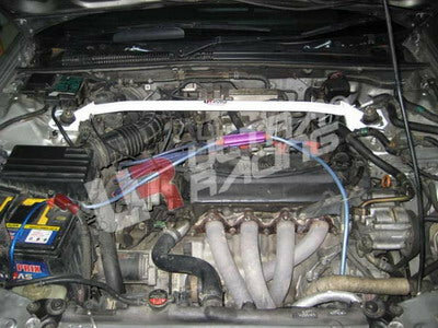 Front Strut Brace White Steel Honda Accord Ultra Racing
