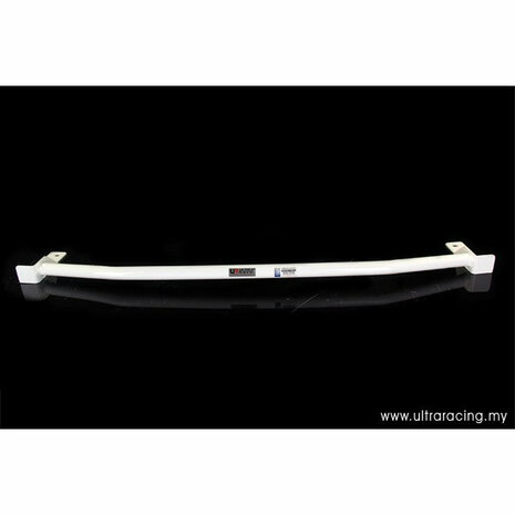 Rear Strut Brace 2 Points White Steel Nissan S15 Ultra Racing