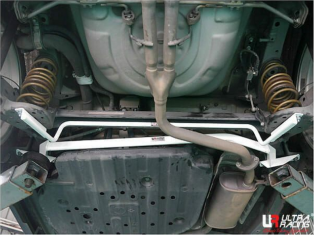 Rear Stabilizer Bar White 16mm Steel Toyota IQ Ultra Racing